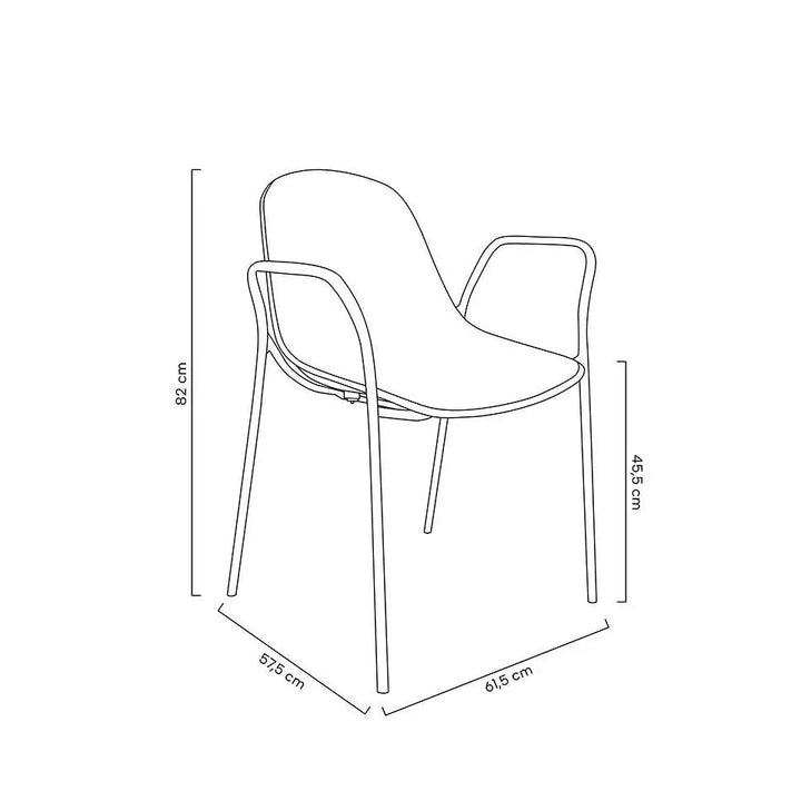 Stol - RESOL ARM, svart - produktbild av [MGO] Import King Home från King Home | Arvande