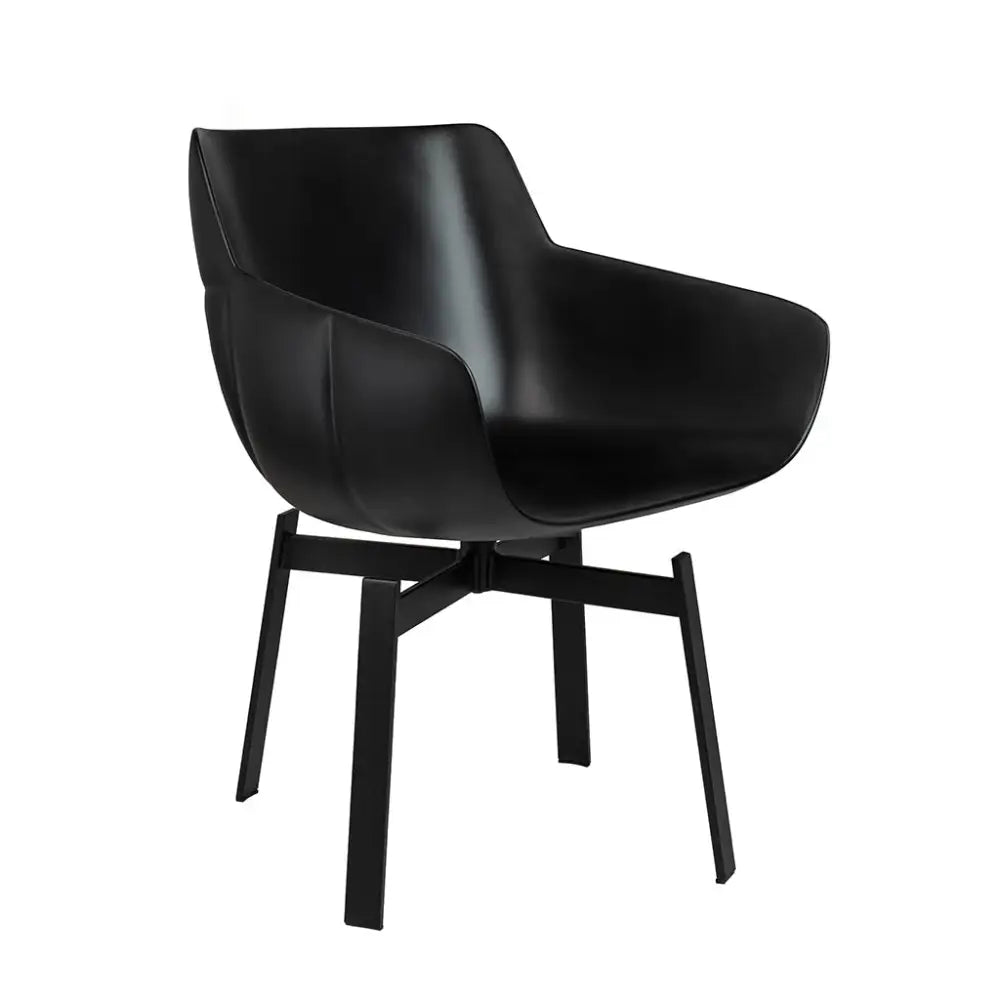 Stol - SHIBA, svart / orange - produktbild av [MGO] Import King Home från King Home | Arvande