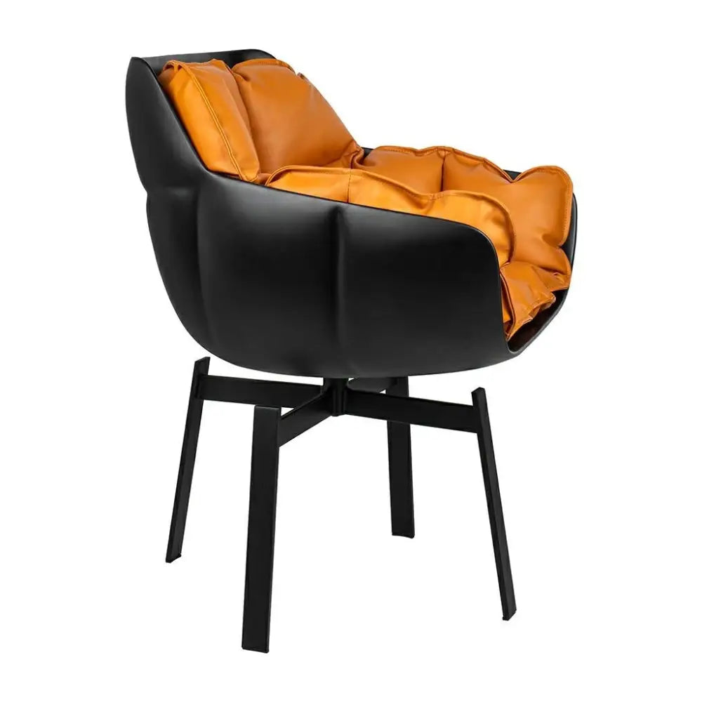 Stol - SHIBA, svart / orange - produktbild av [MGO] Import King Home från King Home | Arvande