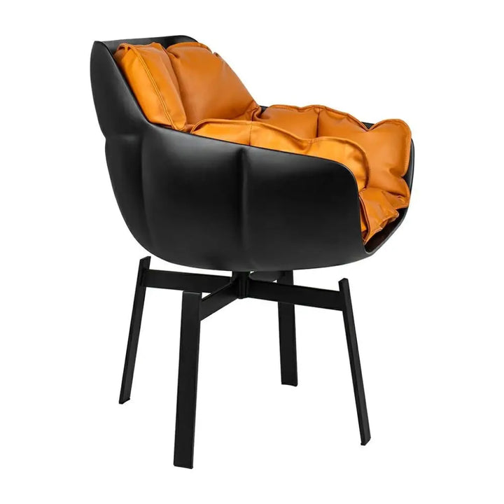 Stol - SHIBA, svart / orange - produktbild av [MGO] Import King Home från King Home | Arvande