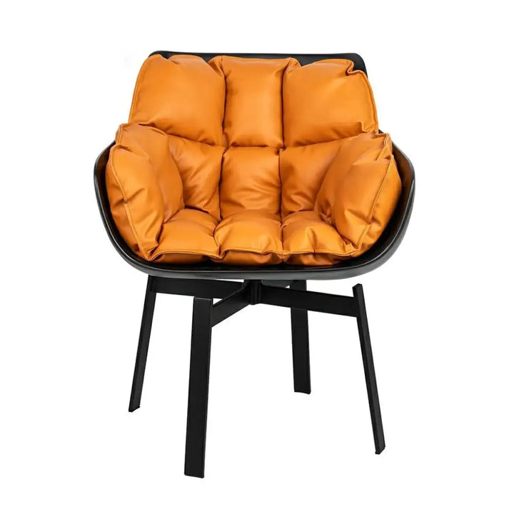 Stol - SHIBA, svart / orange - produktbild av [MGO] Import King Home från King Home | Arvande