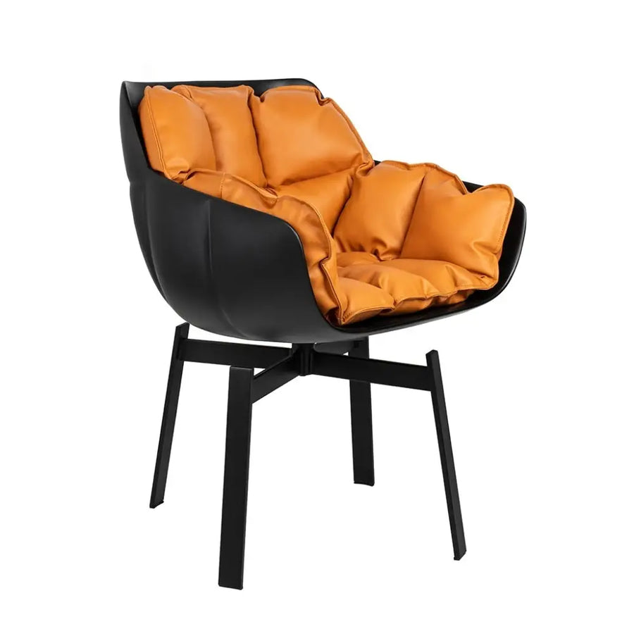 Stol - SHIBA, svart / orange - produktbild av [MGO] Import King Home från King Home | Arvande