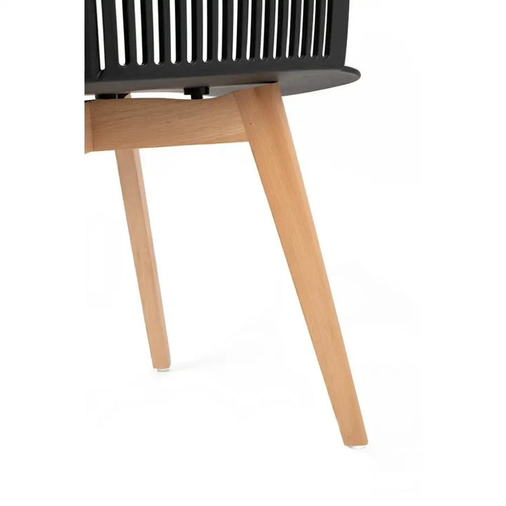 Stol - TORRE, svart/trä – produktbild av [MGO] Import King Home från King Home | Arvande
