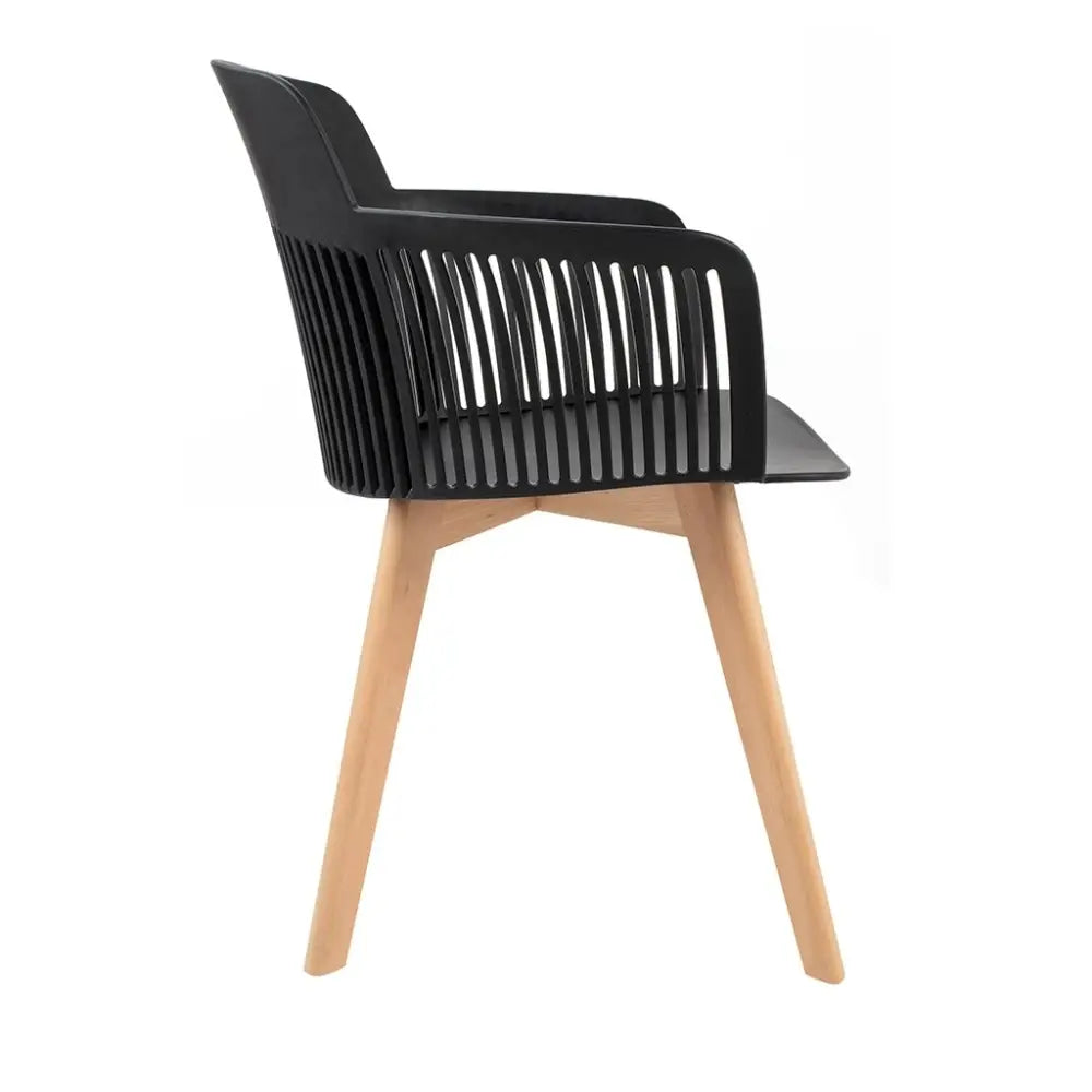 Stol - TORRE, svart/trä - produktbild av [MGO] Import King Home från King Home | Arvande