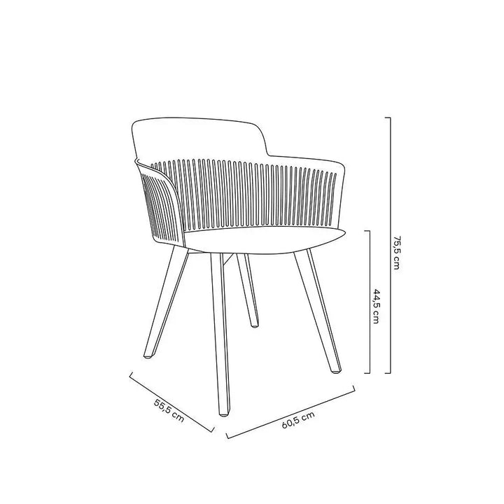Stol - TORRE, svart/trä – produktbild av [MGO] Import King Home från King Home | Arvande