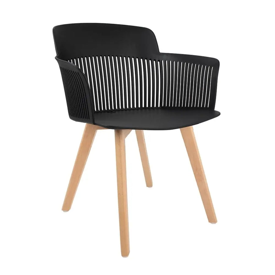 Stol - TORRE, svart/trä - produktbild av [MGO] Import King Home från King Home | Arvande