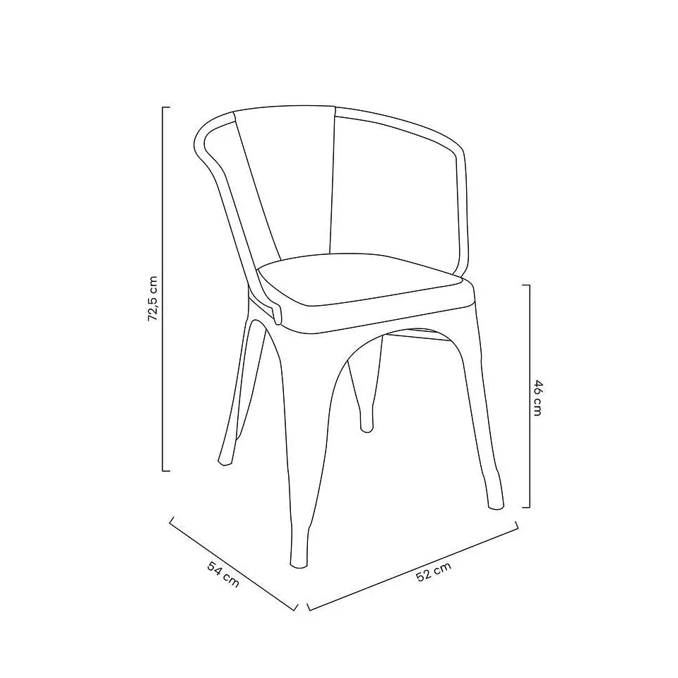 Stol - TOWER ARM (Paris), svart - produktbild av [MGO] Import King Home från King Home | Arvande