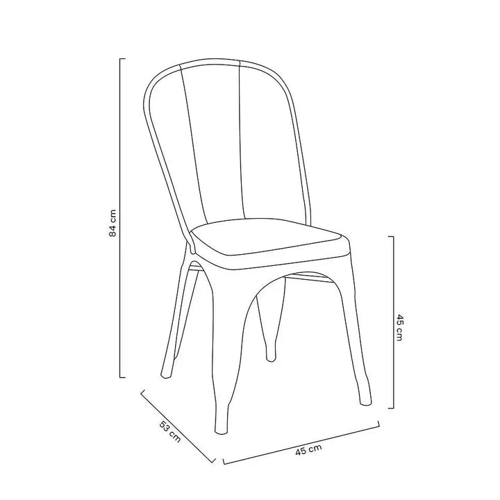 Stol - TOWER (Paris), metall – produktbild av [MGO] Import King Home från King Home | Arvande