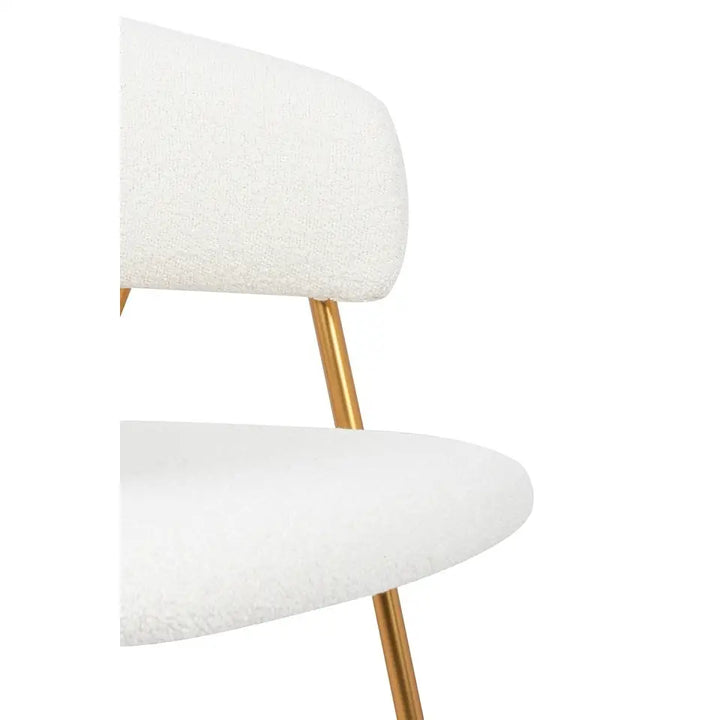 Stol - VERSO BOUCLE, vit – produktbild av [MGO] Import King Home från King Home | Arvande