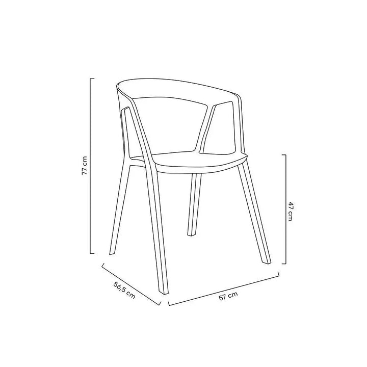 Stol - VIBIA, svart - produktbild av [MGO] Import King Home från King Home | Arvande