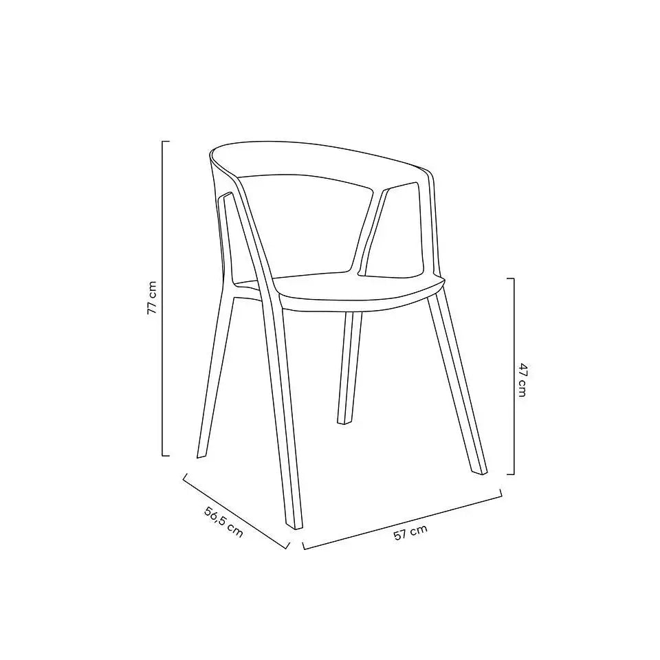 Stol - VIBIA, vit – produktbild av [MGO] Import King Home från King Home | Arvande