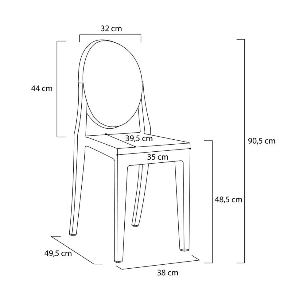 Stol - VICTORIA, transparent - produktbild av [MGO] Import King Home från King Home | Arvande
