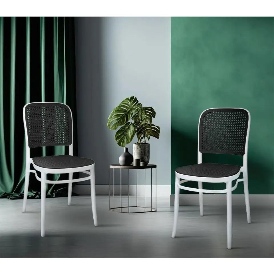 Stol - WICKY, vit/grå – produktbild av [MGO] Import King Home från King Home | Arvande