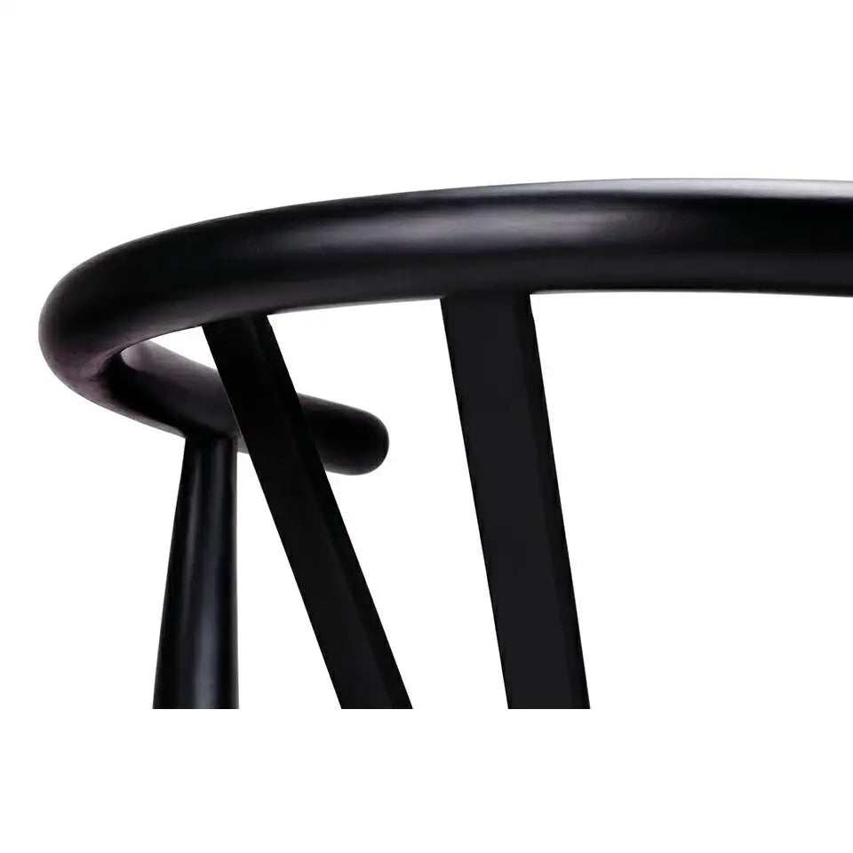 Stol - WISHBONE, naturfiber/bokträ helsvart – produktbild av [MGO] Import King Home från King Home | Arvande