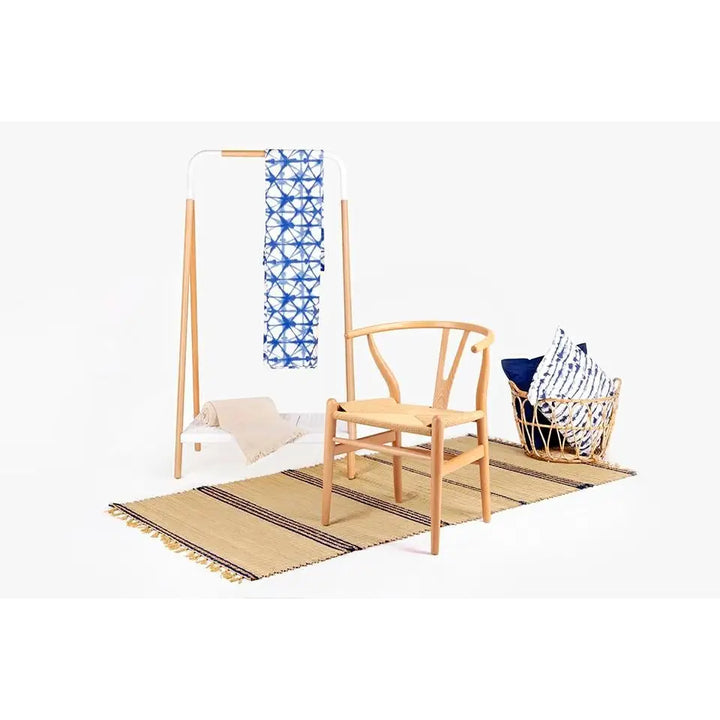 Stol - WISHBONE, naturfiber/bokträ ljus - produktbild av [MGO] Import King Home från King Home | Arvande