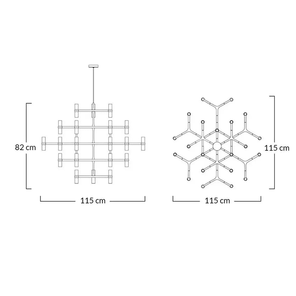 Taklampa - Atomic Grande, Svart - produktbild av Taklampor från King Home | Arvande