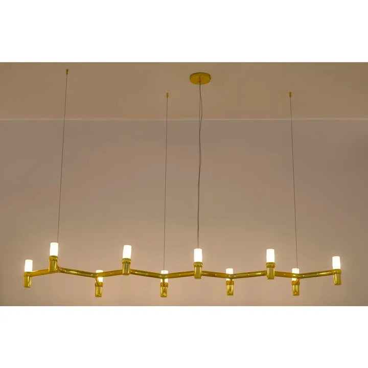 Taklampa - ATOMIC LONG, guld - produktbild av Taklampor från King Home | Arvande