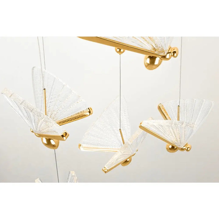 Taklampa - BUTTERFLY DISC 5, guld – produktbild av Taklampor från King Home | Arvande