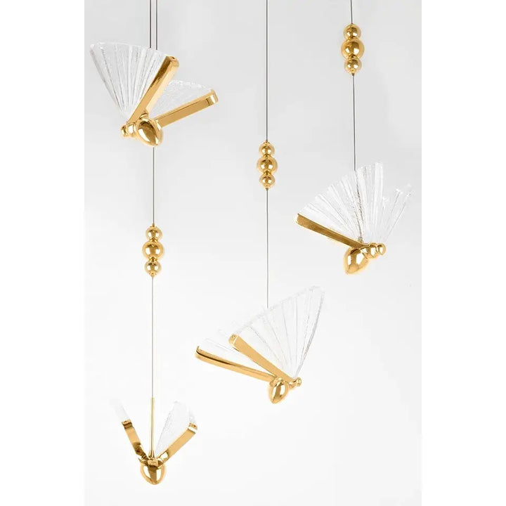 Taklampa - BUTTERFLY DISC 5, guld – produktbild av Taklampor från King Home | Arvande