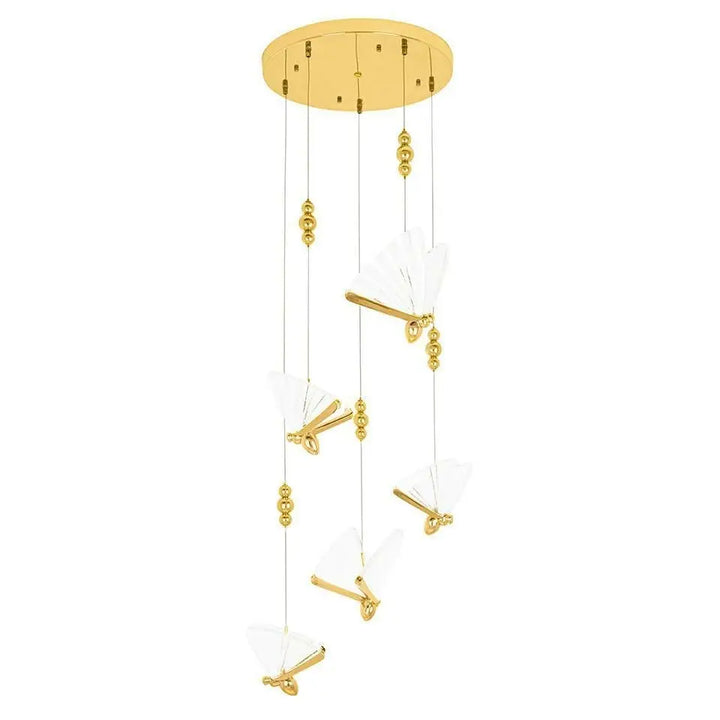 Taklampa - BUTTERFLY DISC 5, guld – produktbild av Taklampor från King Home | Arvande