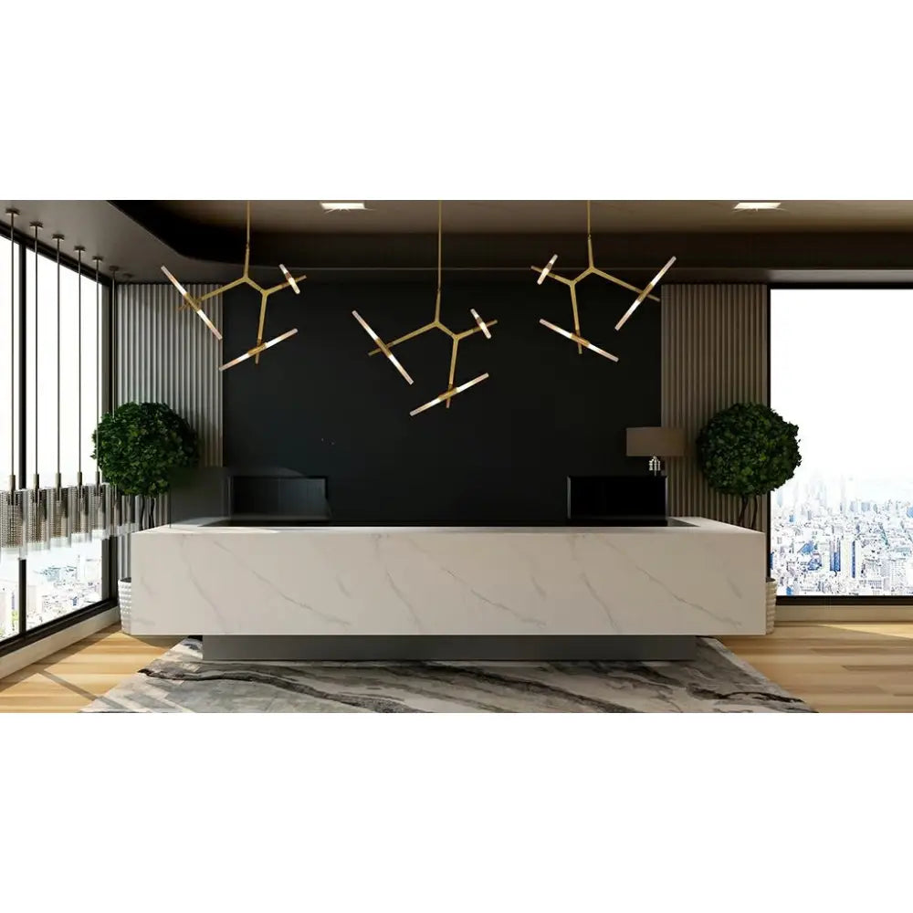 Taklampa - CANDELAR 6, guld – produktbild av Taklampor från King Home | Arvande