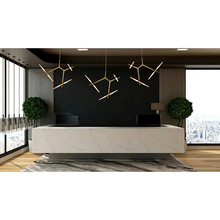 Taklampa - CANDELAR 6, guld – produktbild av Taklampor från King Home | Arvande