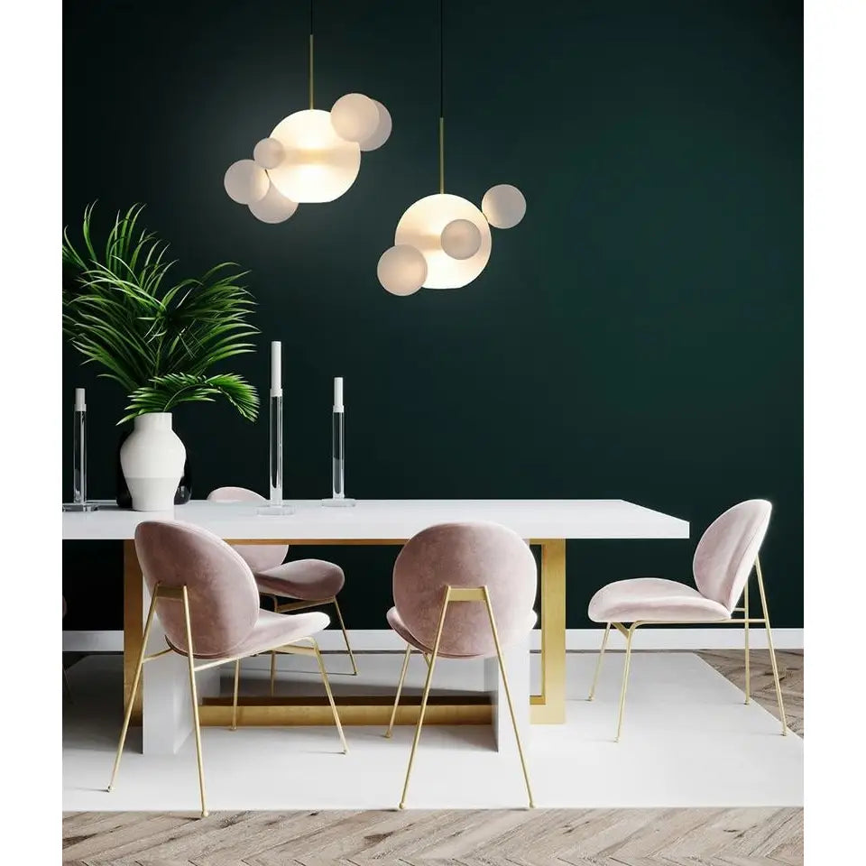 Taklampa - CAPRI 4, vit/guld - produktbild av Taklampor från King Home | Arvande