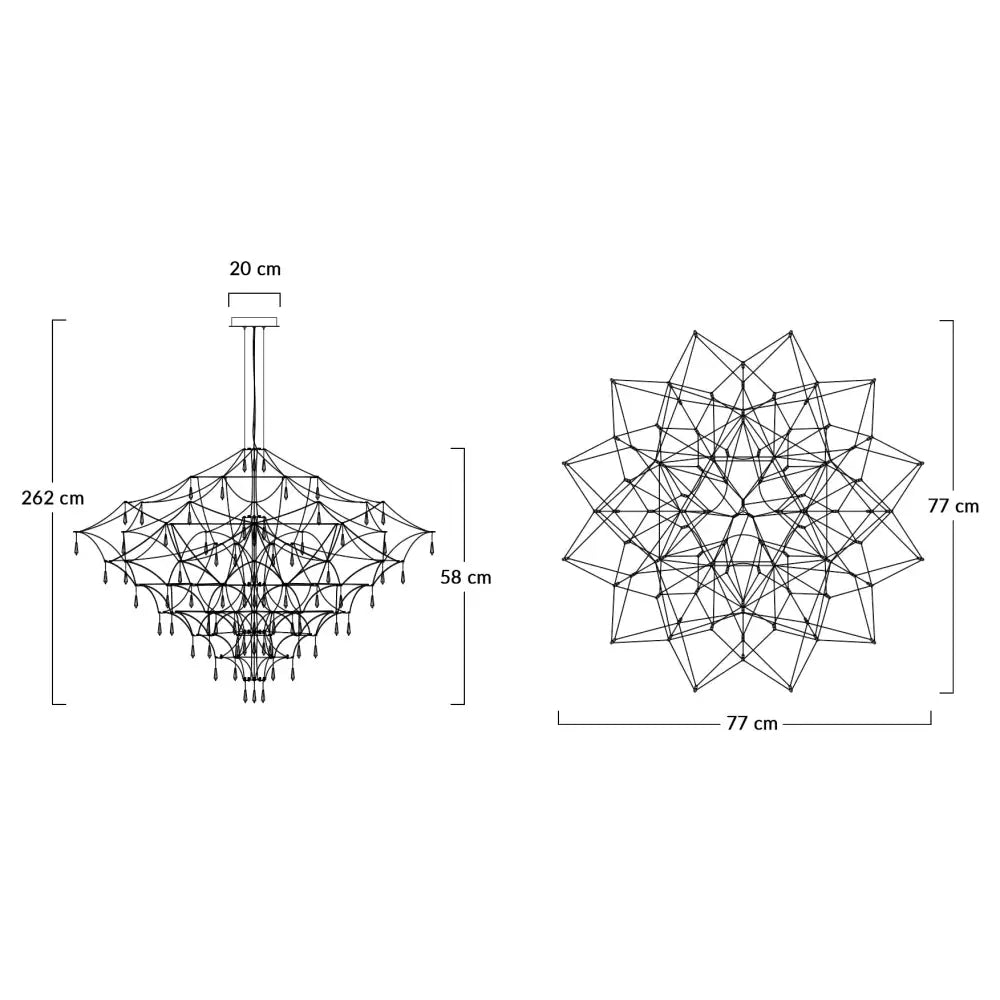 Taklampa - CONSTELATION 77 GOLD, LED – produktbild av Taklampor från King Home | Arvande