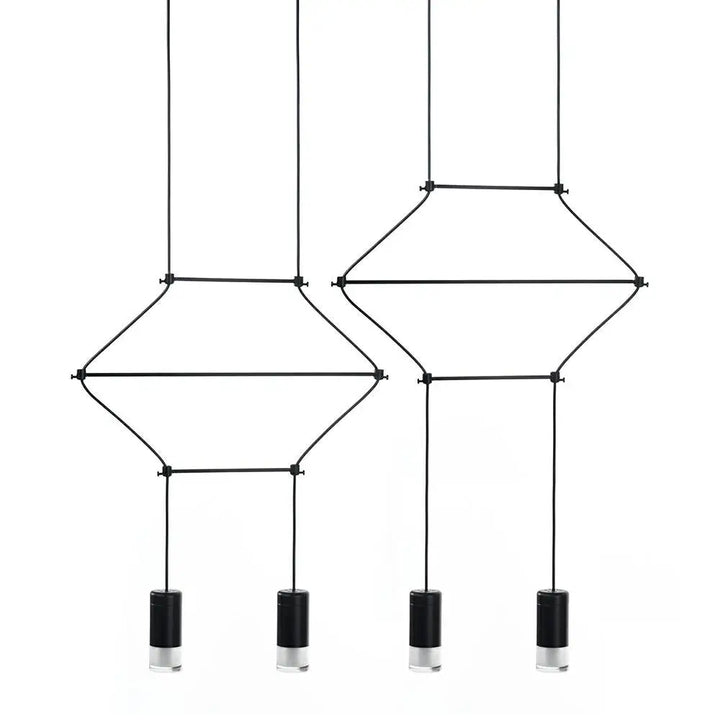 Taklampa - FLUSSO LINE 4, svart - produktbild av Taklampor från King Home | Arvande