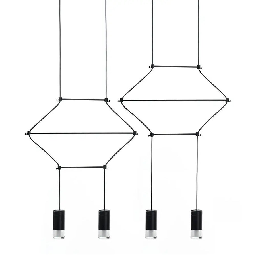 Taklampa - FLUSSO LINE 4, svart - produktbild av Taklampor från King Home | Arvande