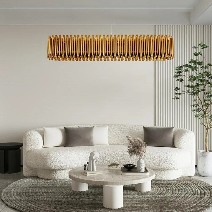 Taklampa - GALLIANO LONG, guld – produktbild av Taklampor från King Home | Arvande