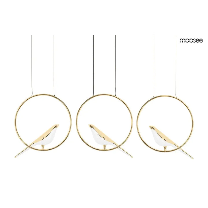 Taklampa MOOSEE - BIRD LINE, guld - produktbild av Taklampor från Moosee | Arvande