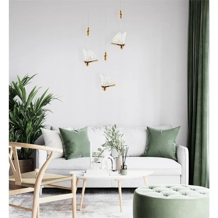 Taklampa MOOSEE - BUTTERFLY M, guld – produktbild av Taklampor från Moosee | Arvande