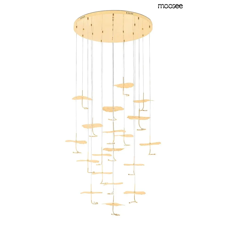 Taklampa MOOSEE - LEAFS DISC, guld – produktbild av Taklampor från Moosee | Arvande