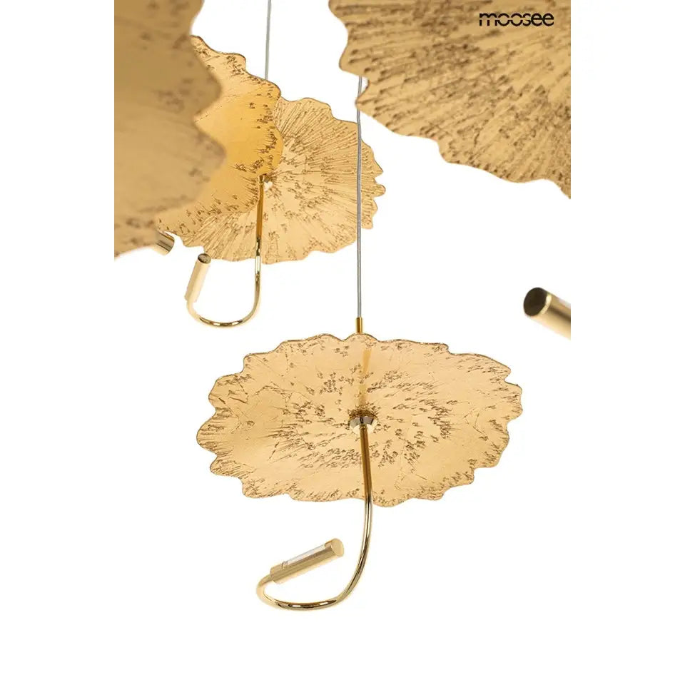 Taklampa MOOSEE - LEAFS DISC, guld – produktbild av Taklampor från Moosee | Arvande