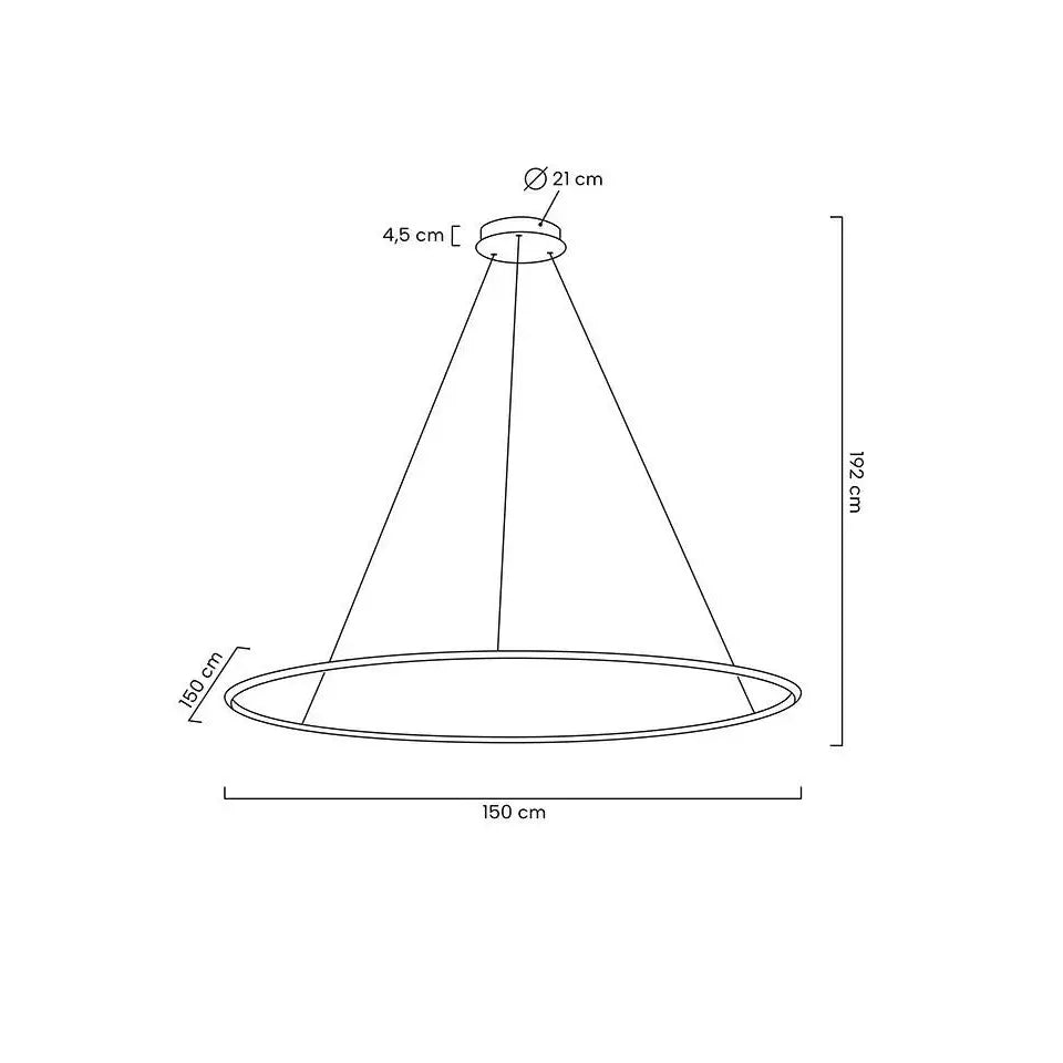 Taklampa MOOSEE - RING SLIM 150, guld - produktbild av Taklampor från Moosee | Arvande
