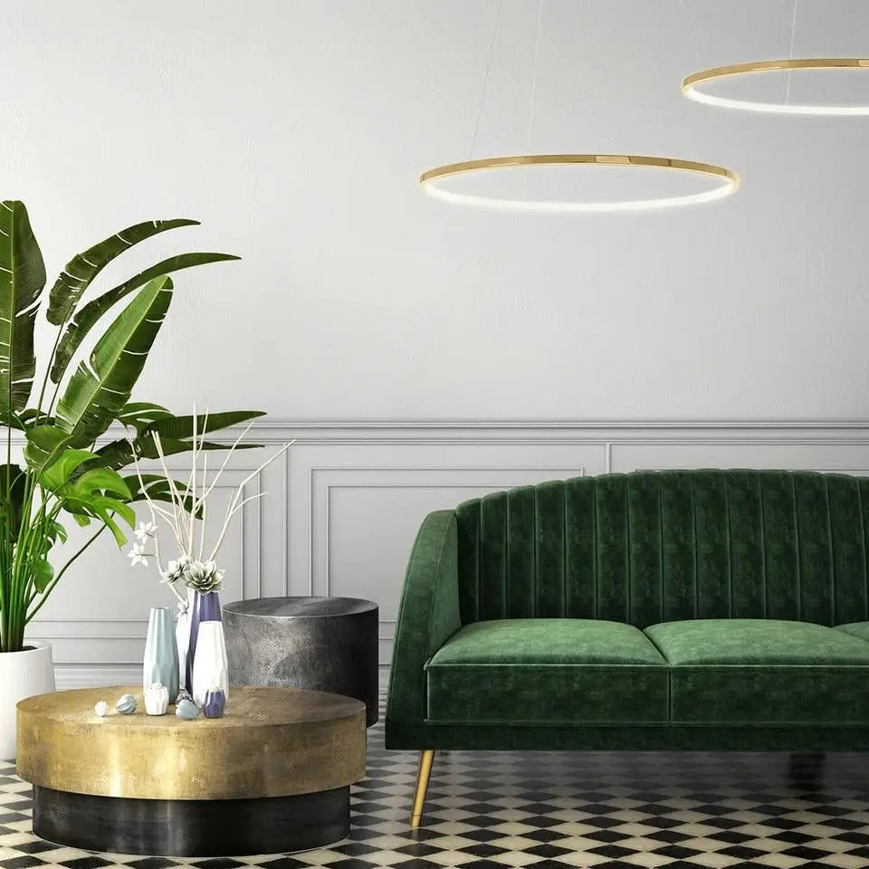 Taklampa MOOSEE - RING SLIM 80, guld – produktbild av Taklampor från Moosee | Arvande