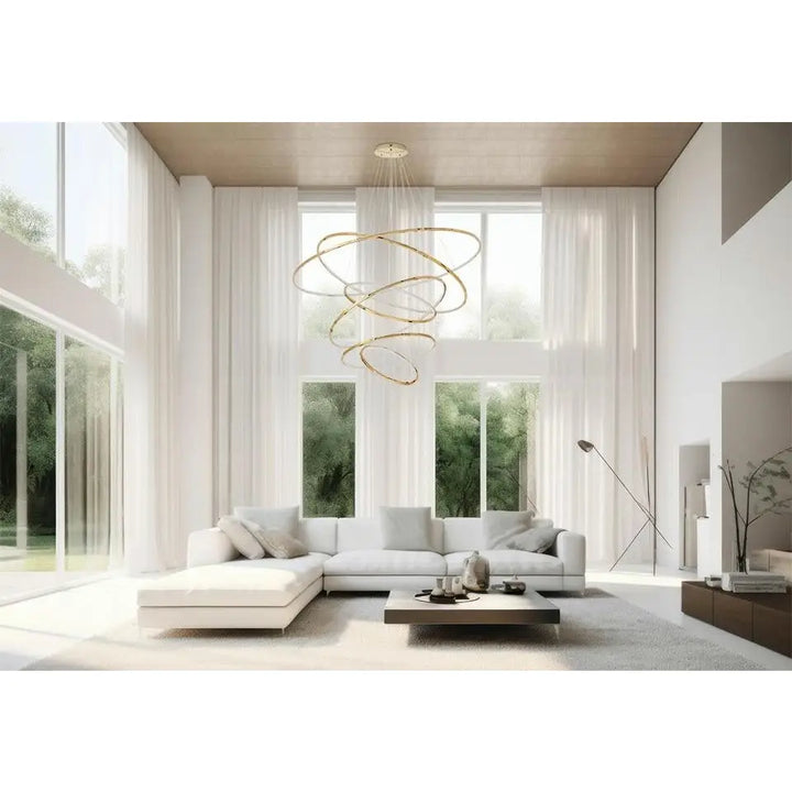 Taklampa MOOSEE - RING SLIM XL, guld - produktbild av Taklampor från Moosee | Arvande