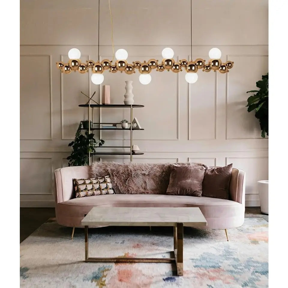 Taklampa - PEARLS 120, guld - produktbild av Taklampor från King Home | Arvande