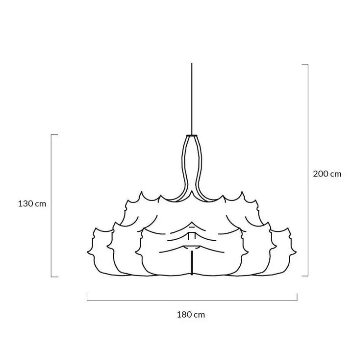 Taklampa - RAGNATELA 180, vit/komposit - produktbild av Taklampor från King Home | Arvande