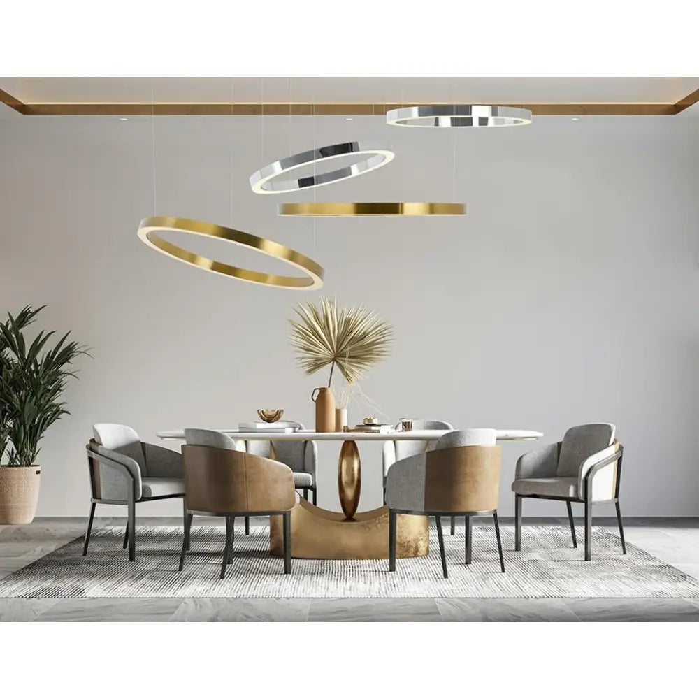 Taklampa - RING 100, guld - produktbild av Taklampor från King Home | Arvande