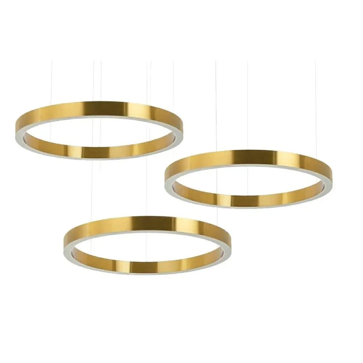 Taklampa - RING 80 + 80 + 80, guld – produktbild av Taklampor från King Home | Arvande