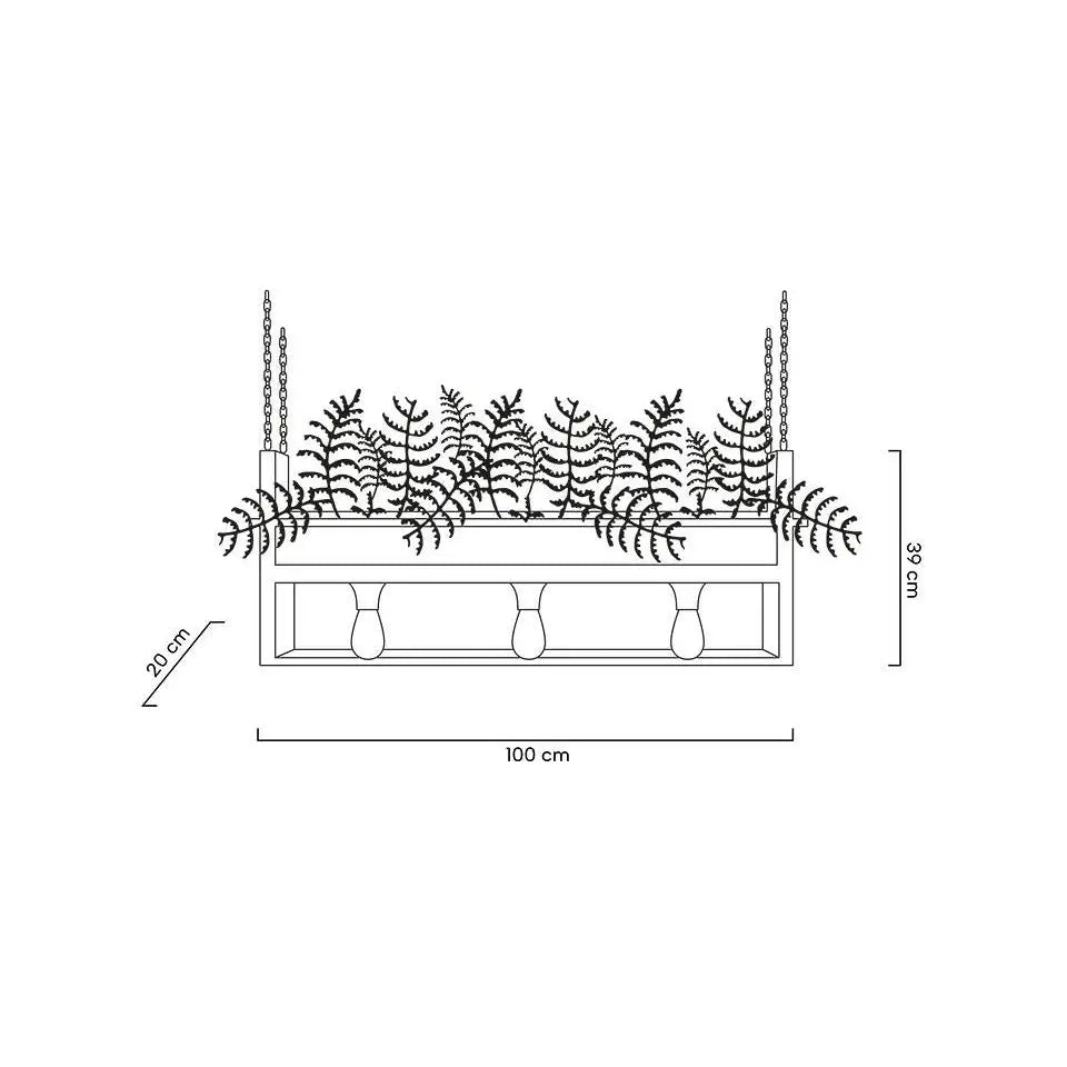 Taklampa - SEMIRA 100 INDUSTRIAL - produktbild av Taklampor från King Home | Arvande
