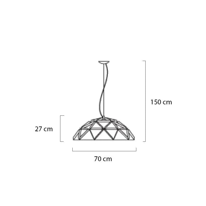 Taklampa - SPUTNIK, metall/silver - produktbild av Taklampor från King Home | Arvande