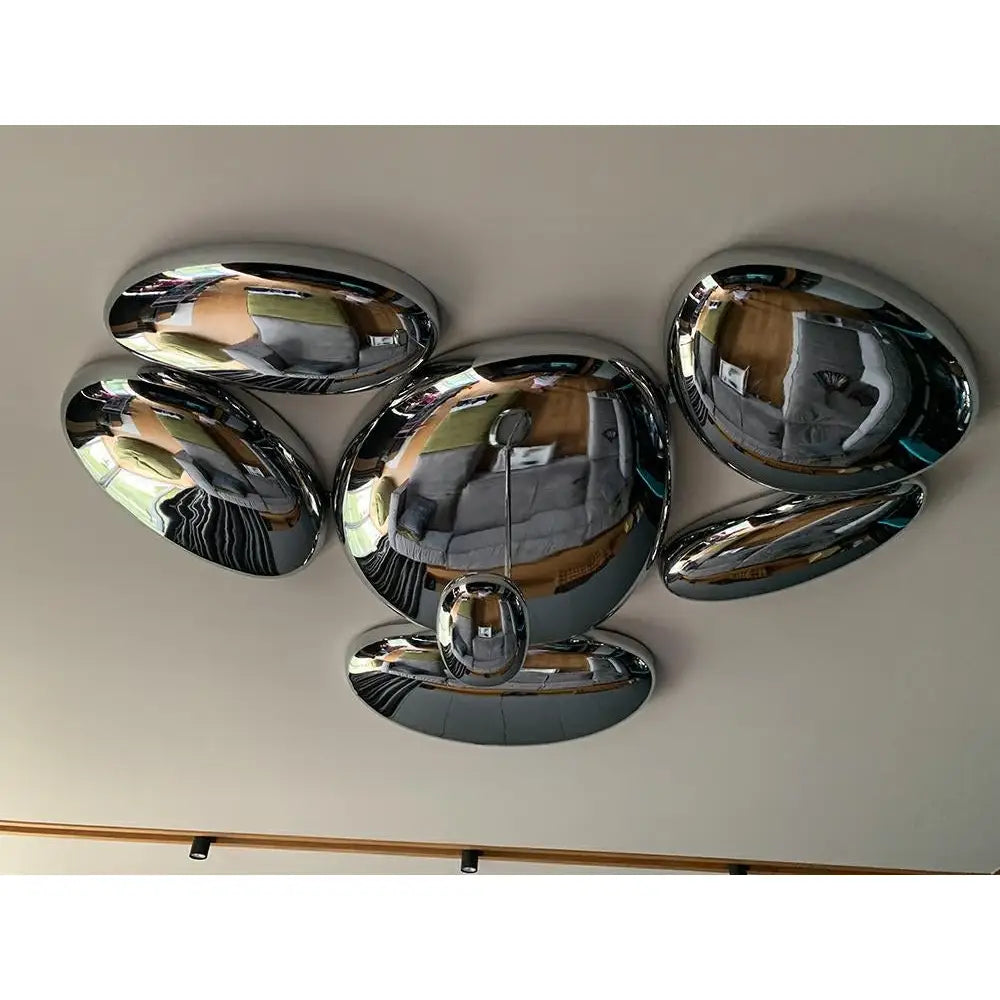 Taklampa - STONE MIRROR, polerad stål - produktbild av Taklampor från King Home | Arvande