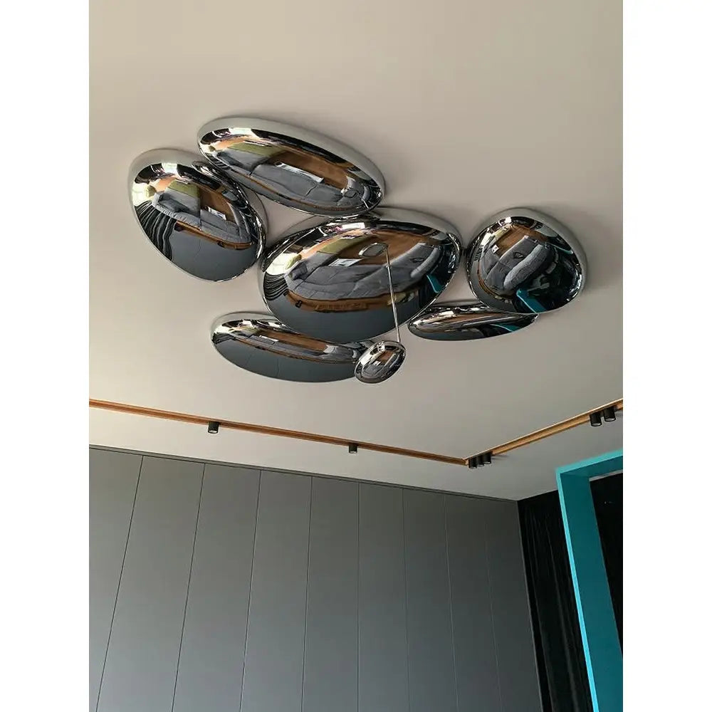 Taklampa - STONE MIRROR, polerad stål - produktbild av Taklampor från King Home | Arvande