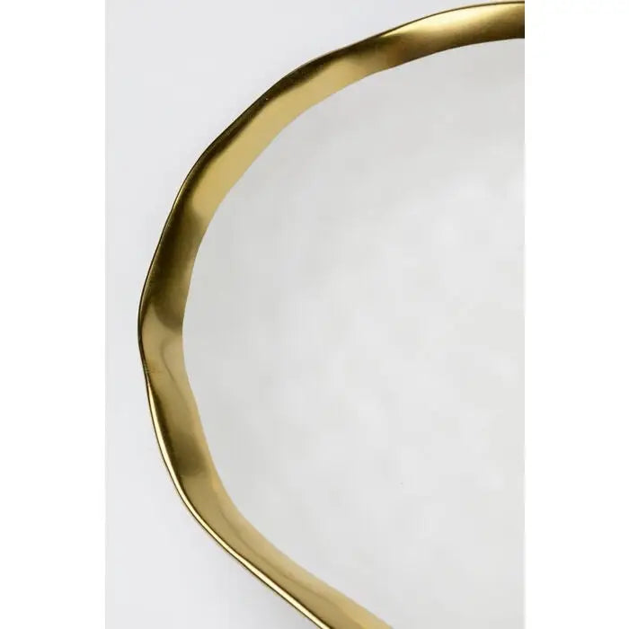 Tallrik djup KARE DESIGN - BELL, 20 cm, vit/guld – produktbild av Inredning från Kare Design | Arvande