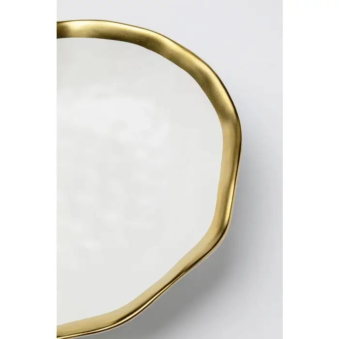 Tallrik djup KARE DESIGN - BELL, 20 cm, vit/guld – produktbild av Inredning från Kare Design | Arvande