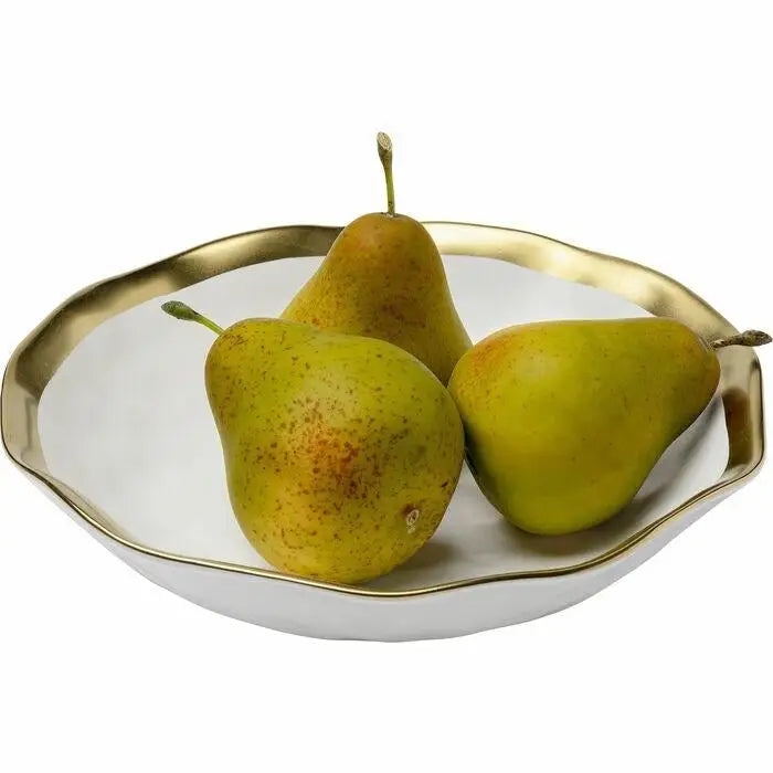 Tallrik djup KARE DESIGN - BELL, 20 cm, vit/guld – produktbild av Inredning från Kare Design | Arvande