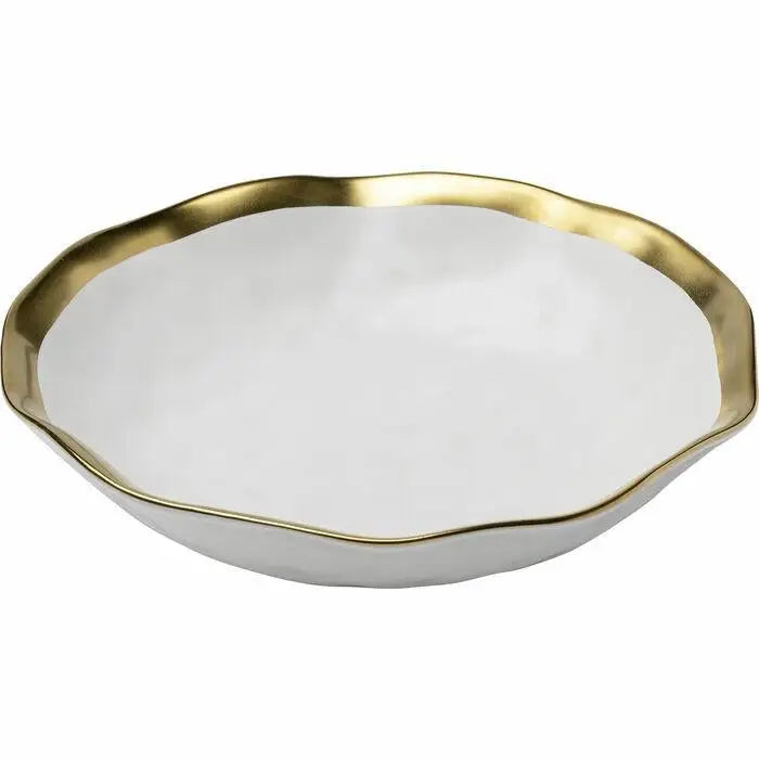 Tallrik djup KARE DESIGN - BELL, 20 cm, vit/guld – produktbild av Inredning från Kare Design | Arvande